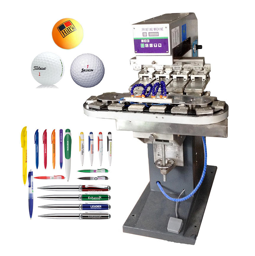 Small Semi-Automatic Multi Color Electric Pad Printer 4 Color Gravure Plate USB Connectivity 110/220V Printing Machine