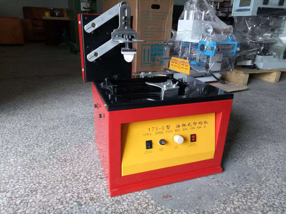 Desktop Electric Pad Printing Machine Used Oilcup Ink Manual Pad Printer