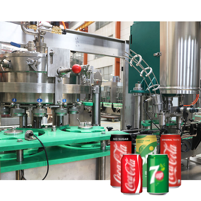 Automatic Soft Drink Juice Tin Aluminum Cans 2-in-1 Filling and Sealing Production Line Beer Beverage Can Filling Machine