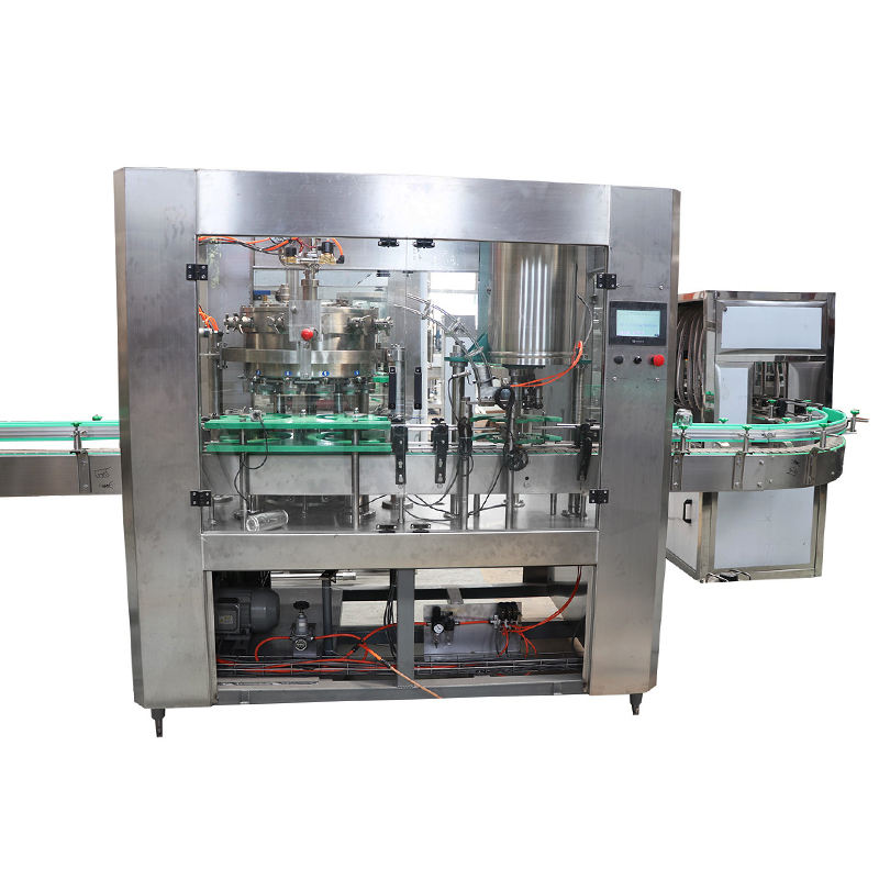 Automatic Soft Drink Juice Tin Aluminum Cans 2-in-1 Filling and Sealing Production Line Beer Beverage Can Filling Machine