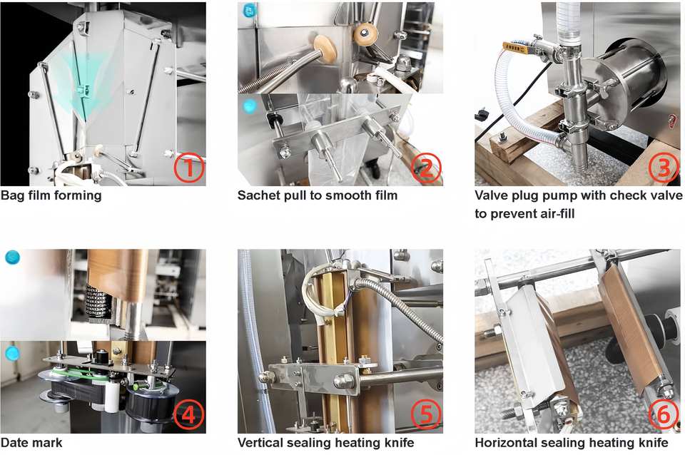 Low Cost Automatic 500ml Pure Sachet Water Filling Machine 2000BPH for Ghana Liberia PE Film Pump Motor for Food Beverage