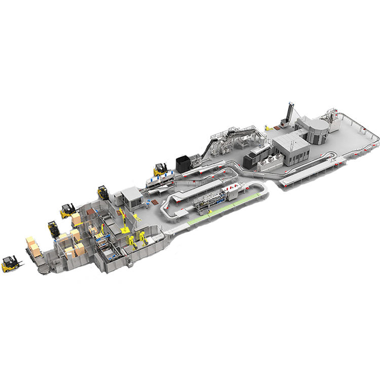 Automatic Water Production Line of Mineral Water With Filling and Packing Machine