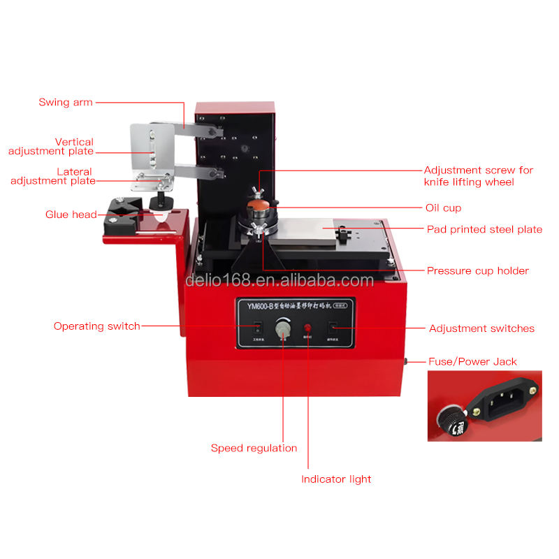 High-Quality Desktop Electric Single Color Pad Printer for Toys Date Code Printer