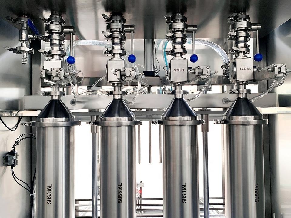 Automatic Bottle Filling Capping and Labeling Machine