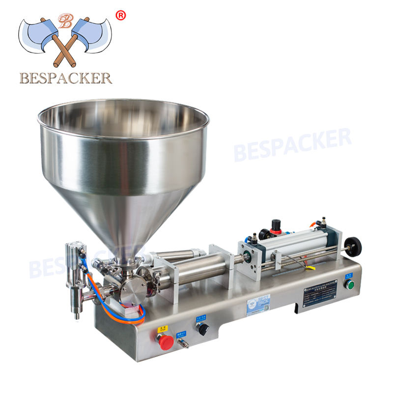 Bespacker Semi - Auto Lotion Bottle Cosmetic Filler Water Beverage Honey Cream Piston Paste Liquid Filling Machine