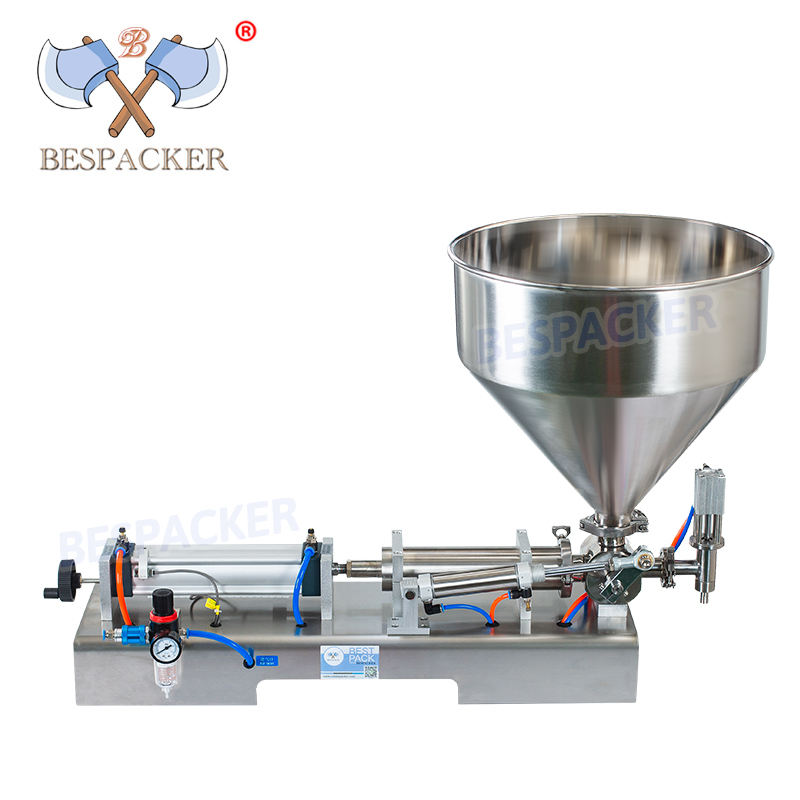 Bespacker Semi - Auto Lotion Bottle Cosmetic Filler Water Beverage Honey Cream Piston Paste Liquid Filling Machine