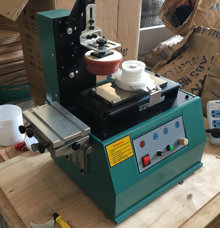 Oil Cup Inkjet Label Printer for Plastic/Metal/Glass Electric Pad Printing Machine for Pattern Date Code Print