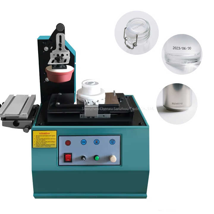 Oil Cup Inkjet Label Printer for Plastic/Metal/Glass Electric Pad Printing Machine for Pattern Date Code Print