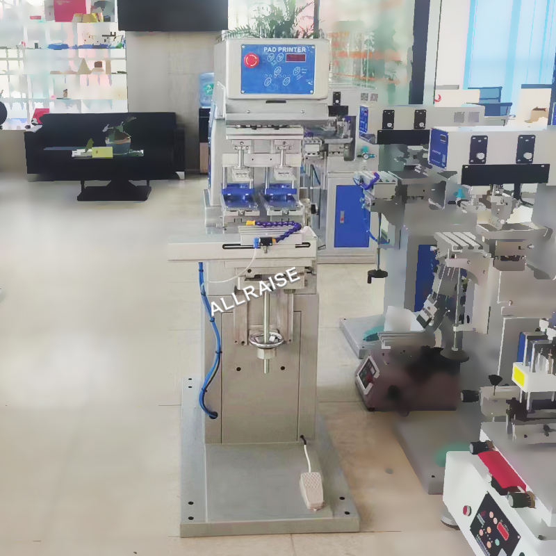 Pad Printing Ceramic Bowl 2 Color Electric Digital Pad Printer With Closed Inkup Printing Machine