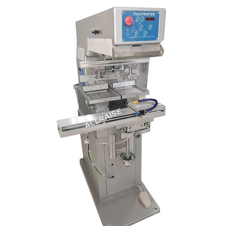 Pad Printing Ceramic Bowl 2 Color Electric Digital Pad Printer With Closed Inkup Printing Machine