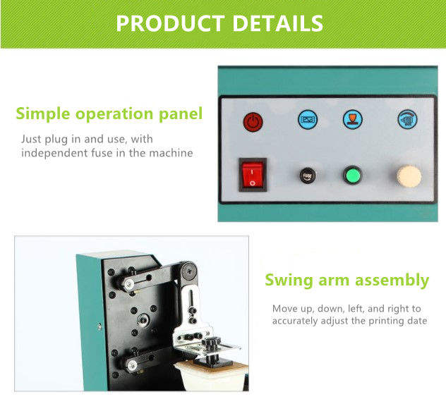 Commercial Pad Printing Machine Large Oil Cup Pad Printing Machine, Electric Date Glass Metal Plastic tank Inkjet Printer