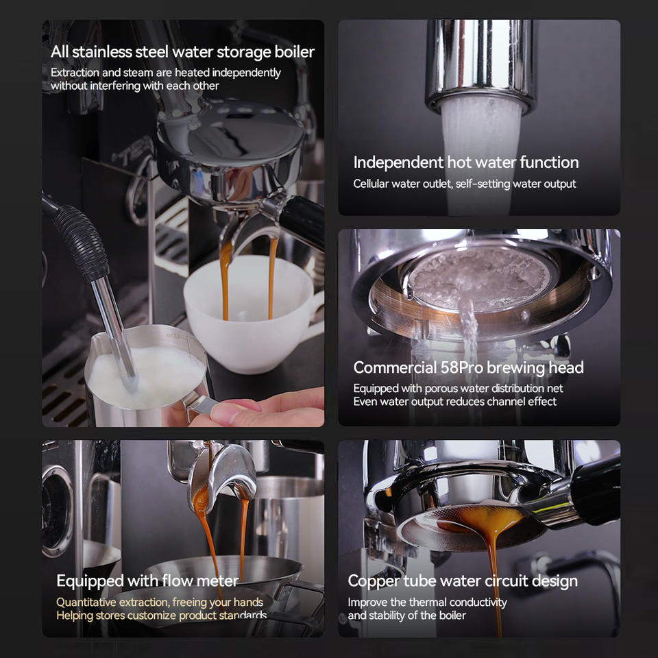 Professional Manufacturer Semi Automatic Commercial Coffee Maker Industrial Commercial Espresso Coffee Machine for Cafe