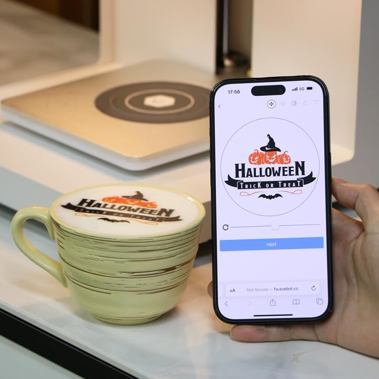 OEM Professional Flex Full-Automatic Edible Ink Touch Screen Food Coffee Latte Printer with Wi-Fi Multifunction Platform