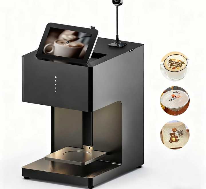 OEM Professional Flex Full-Automatic Edible Ink Touch Screen Food Coffee Latte Printer with Wi-Fi Multifunction Platform