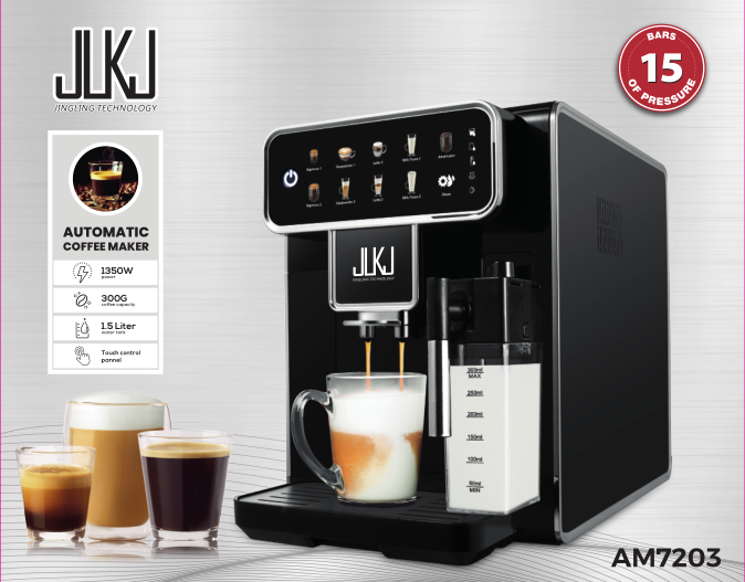 High End Atmosphere Household Commercial Intelligent Fully Automatic Touch Screen Smart Espresso Coffee Maker Machine