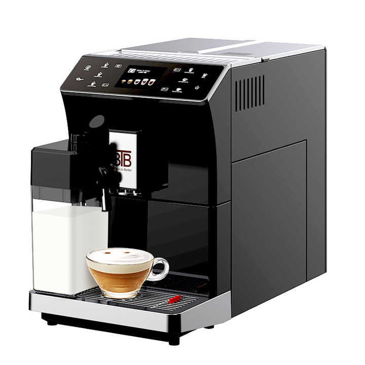 BTB-202 Smart Professional Espresso Cappuccino Latte Fresh Bean to Cup Fully Automatic Coffee Machine for Home Office