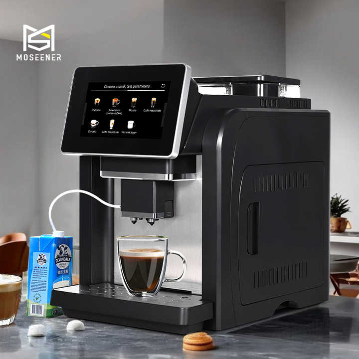 MOSEENER Professional Coffee Machine Automatic Coffee Machine Fully Automatic Screen Control Commercial Espresso Coffee Machine