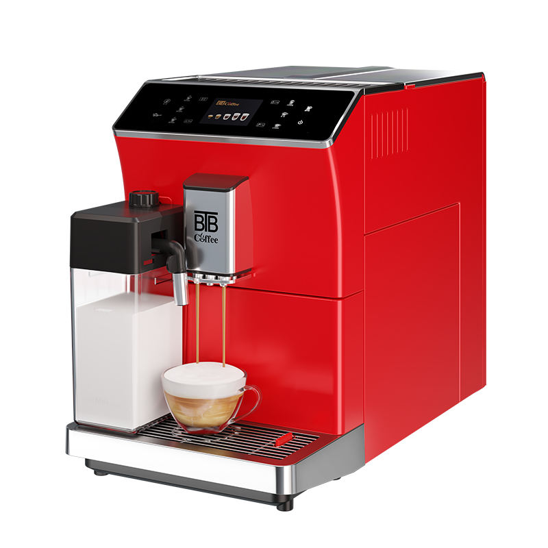 BTB-202 Smart Professional Espresso Cappuccino Latte Fresh Bean to Cup Fully Automatic Coffee Machine for Home Office