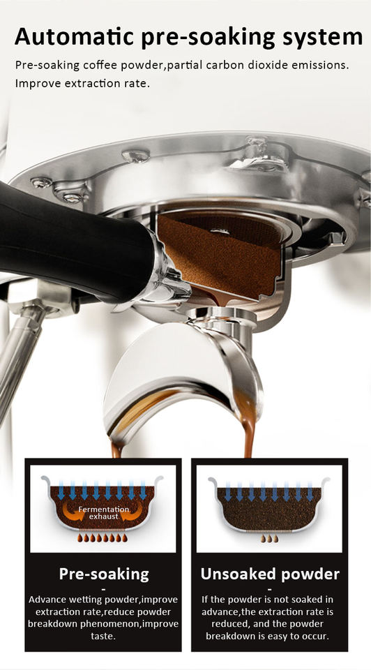Professional Italian Espresso Coffee Machine with Imported Water Pump