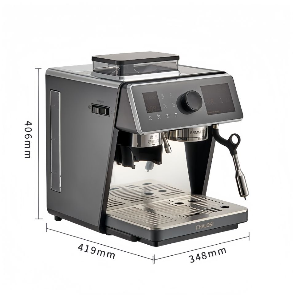 Commercial 58mm Espresso Coffee Machine Semi-Automatic Luxury 20 Bar Coffee Machine with Grinder for Cafe Americano