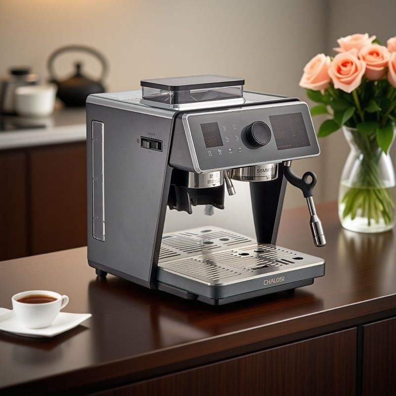 Commercial 58mm Espresso Coffee Machine Semi-Automatic Luxury 20 Bar Coffee Machine with Grinder for Cafe Americano