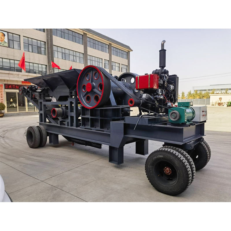 Mobile Jaw Crusher with AC Motor Core Components Engine Gear PLC & Bearing for Mining & Construction Crush Rock & Stone