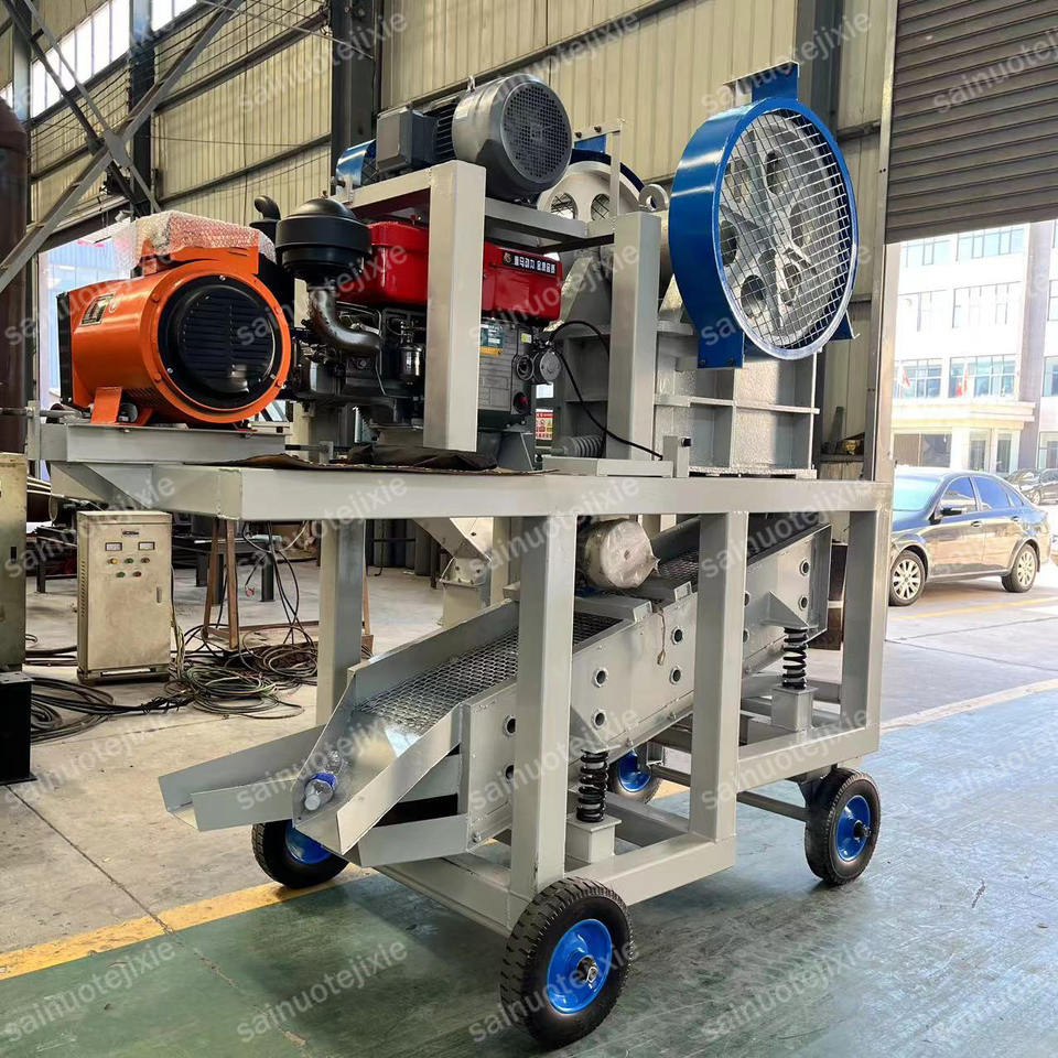 Gold Mining Mobile Rock Crushing Plant PE400x600 Hard Granite Stone Quarry Crushing Machine Diesel Engine Gold Ore Jaw Crusher