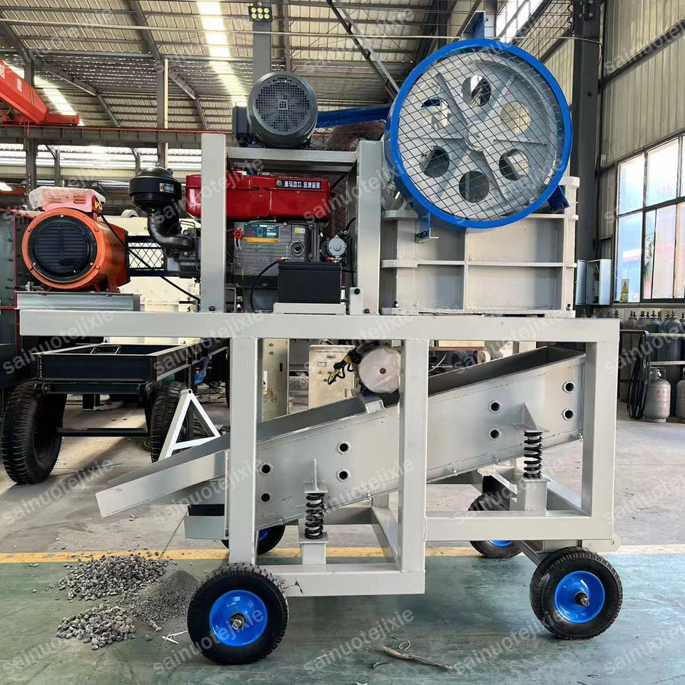 Gold Mining Mobile Rock Crushing Plant PE400x600 Hard Granite Stone Quarry Crushing Machine Diesel Engine Gold Ore Jaw Crusher