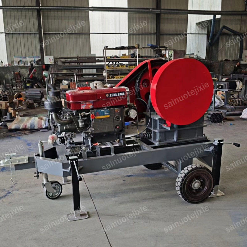 Gold Mining Mobile Rock Crushing Plant PE400x600 Hard Granite Stone Quarry Crushing Machine Diesel Engine Gold Ore Jaw Crusher