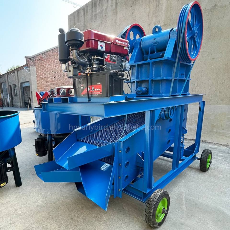 Mobile Hard Rock Crusher With Sieve Machine for Stone Mining Quarry Ore Granite Limestone Construction Waste Crushing
