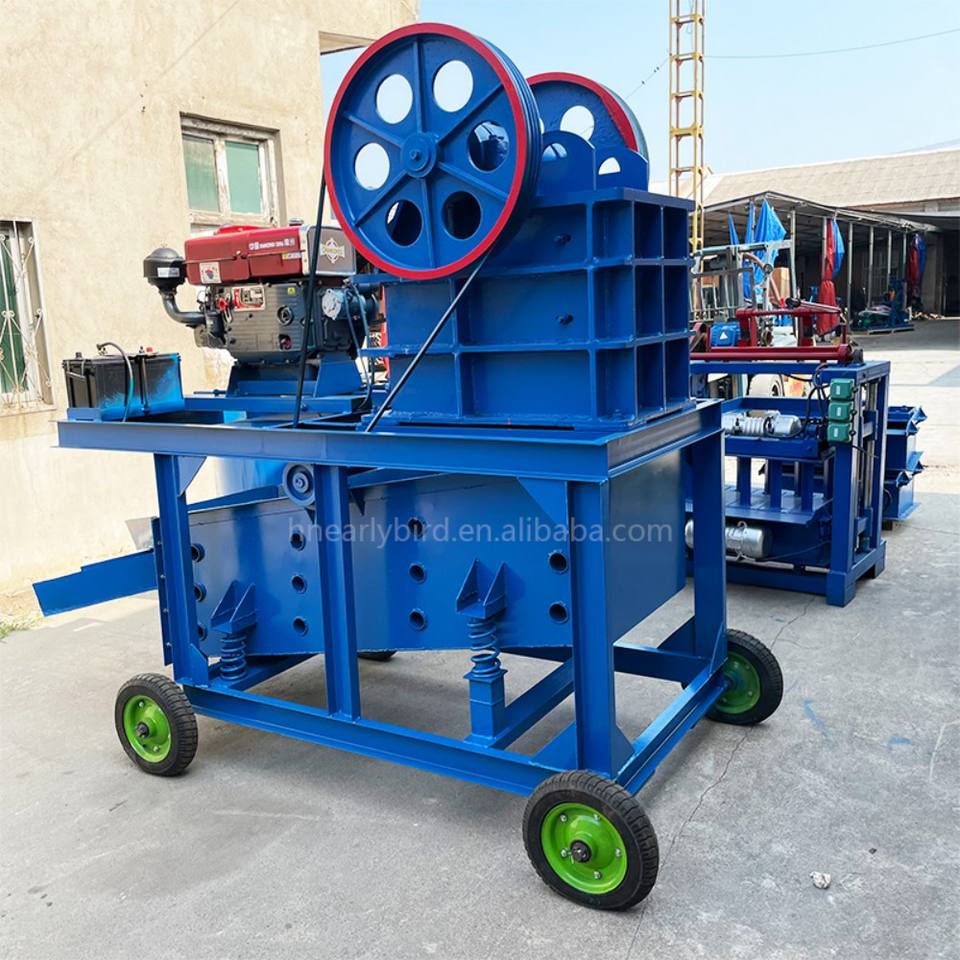 Mobile Hard Rock Crusher With Sieve Machine for Stone Mining Quarry Ore Granite Limestone Construction Waste Crushing