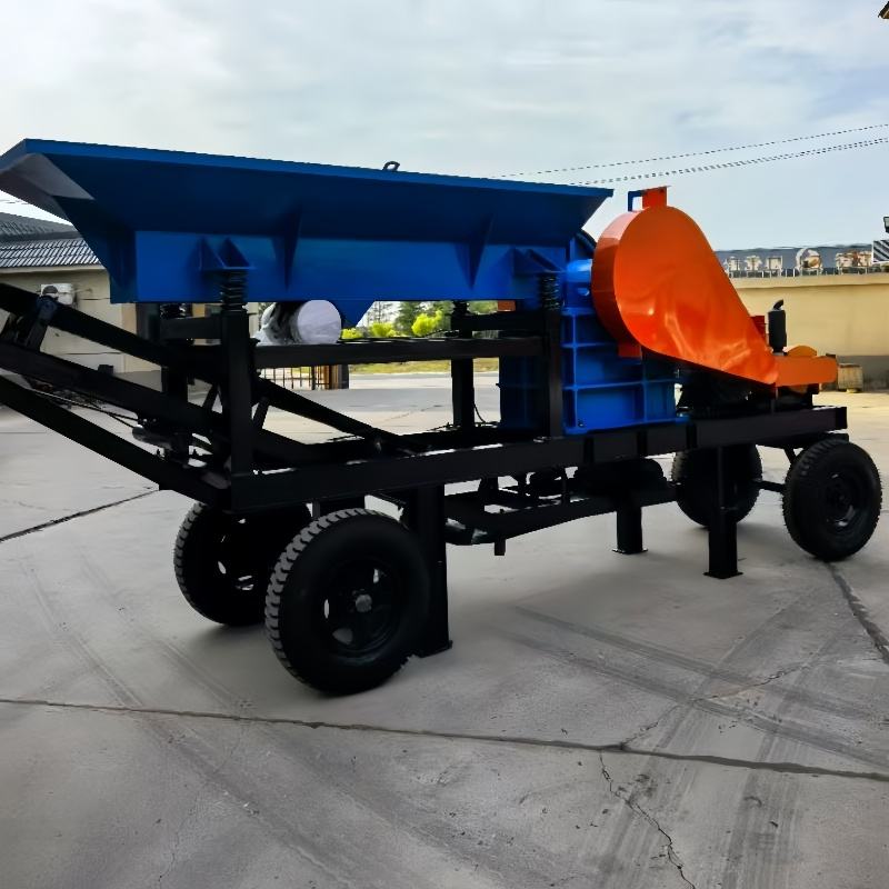 PE 400*600 Mobile Jaw Crushing Production Line Hard Rock Quartz Stone Gold Mine with Core Motor Component