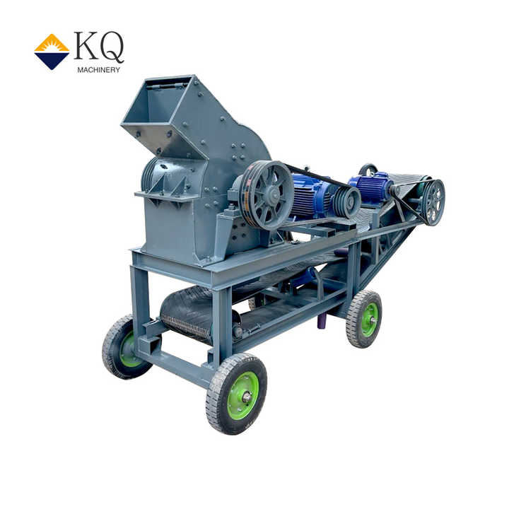 Rock Stone Crusher Small Mobile Diesel Hammer Crusher, Gold Ore Coal Hammer Crusher Machine for