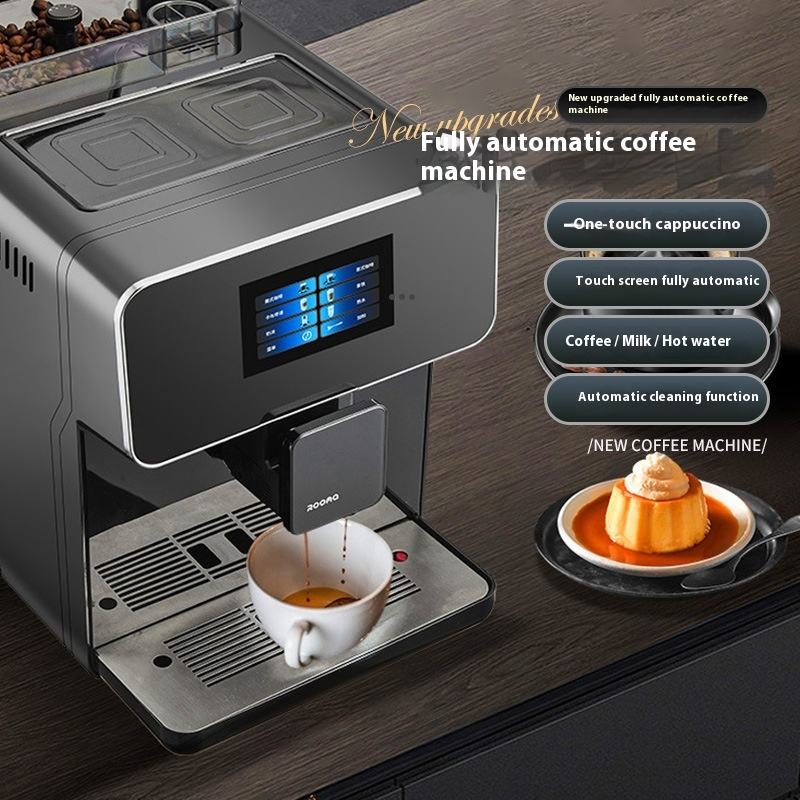 Automatic Milk Foam Touch Screen Plastic Fully Automatic Commercial Office Coffee Machine
