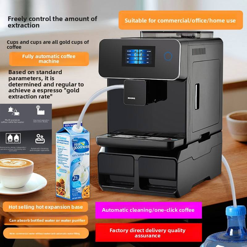 Automatic Milk Foam Touch Screen Plastic Fully Automatic Commercial Office Coffee Machine
