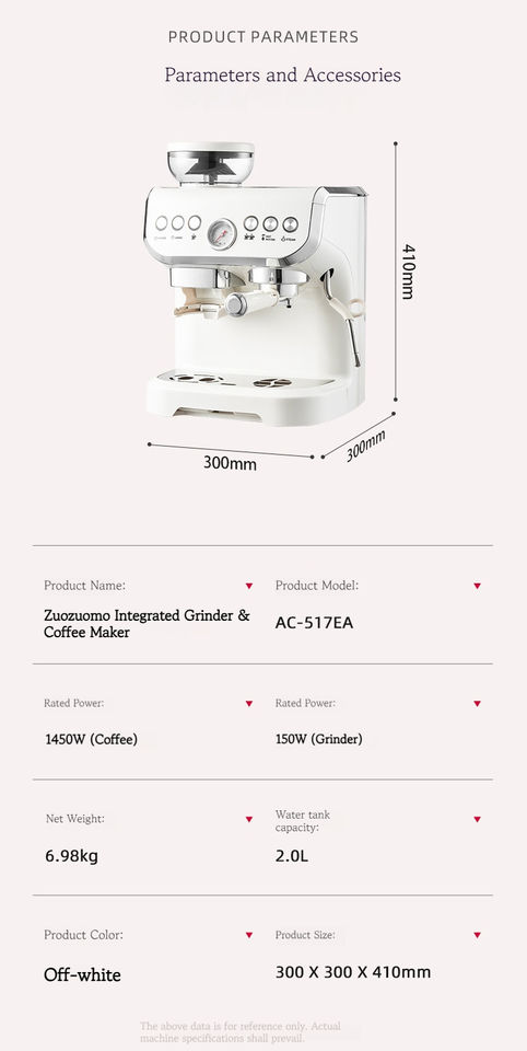 20Bar Home Desktop Coffee Machine Electric Italian Semi-automatic Coffee Machine with Milk Frother Espresso Machine