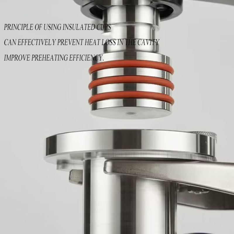 Manual Espresso Maker Stainless Steel Hand Press Coffee Machine