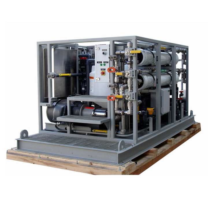 Containerized Seawater Desalination RO Plant Pressure Vessel Pump PLC Motor for Boat Drinking Water Purification