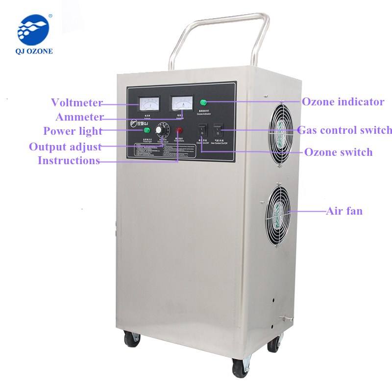 QJOZONE 20G High Efficiency Air Source Ozone Generator 220V 320W