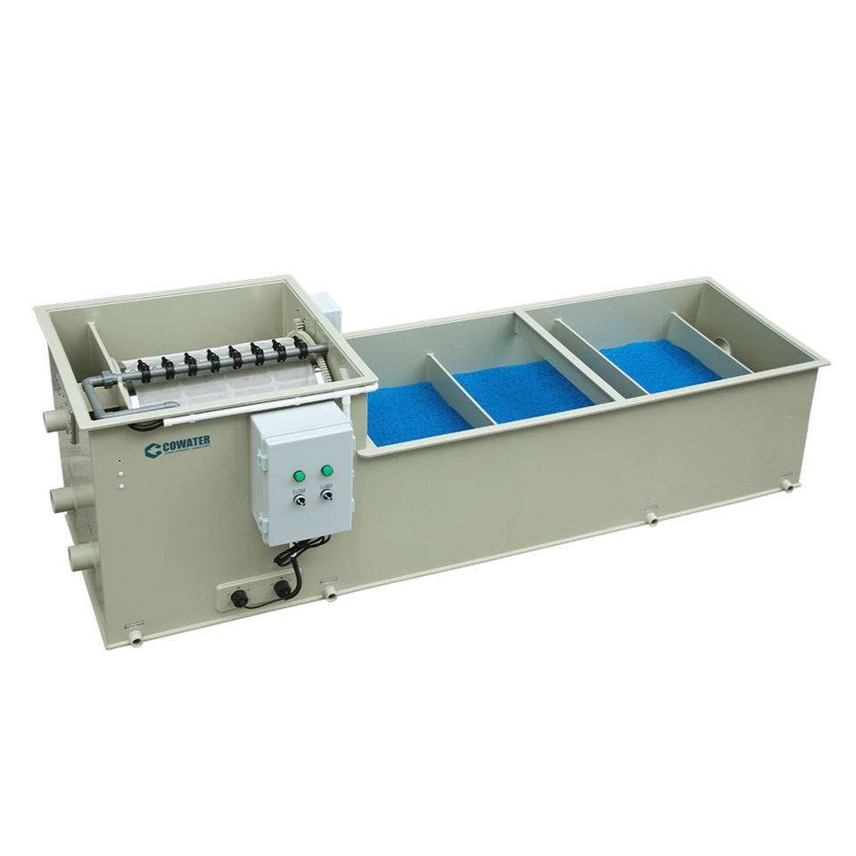 Cowater Koi Pond Filter Systems Landscape Fish Pool Aquarium UV Lamp & Drum Filter Multiple Bio Media Chamber 220V Pump Motor