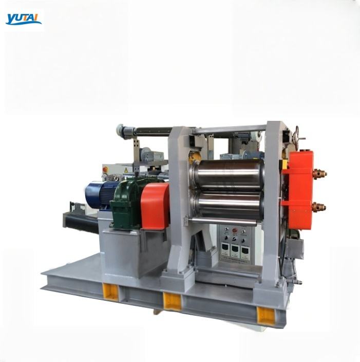 Calendering Rubber or Plastic Into Sheets Two Roll Production Line Calendering for Conveyor Belts