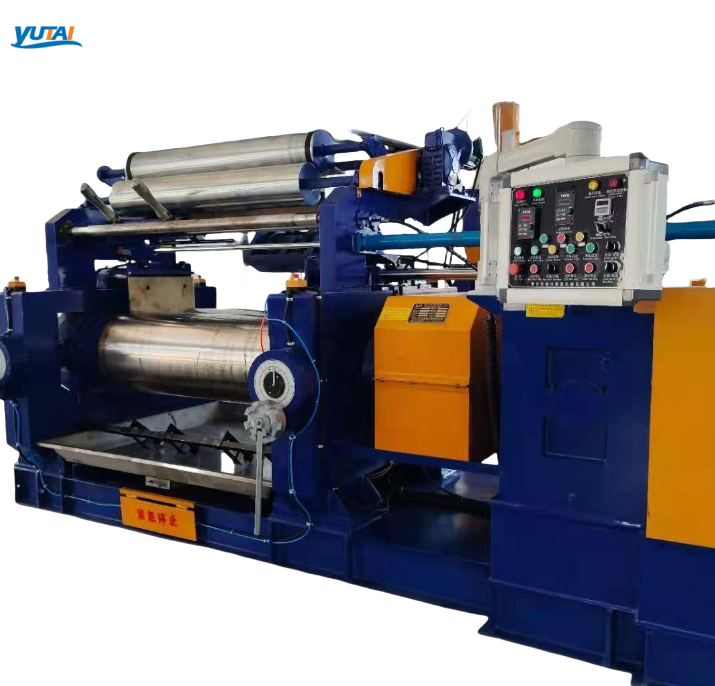 Calendering Rubber or Plastic Into Sheets Two Roll Production Line Calendering for Conveyor Belts
