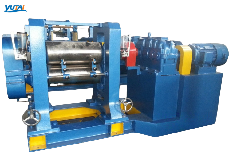 Calendering Rubber or Plastic Into Sheets Two Roll Production Line Calendering for Conveyor Belts