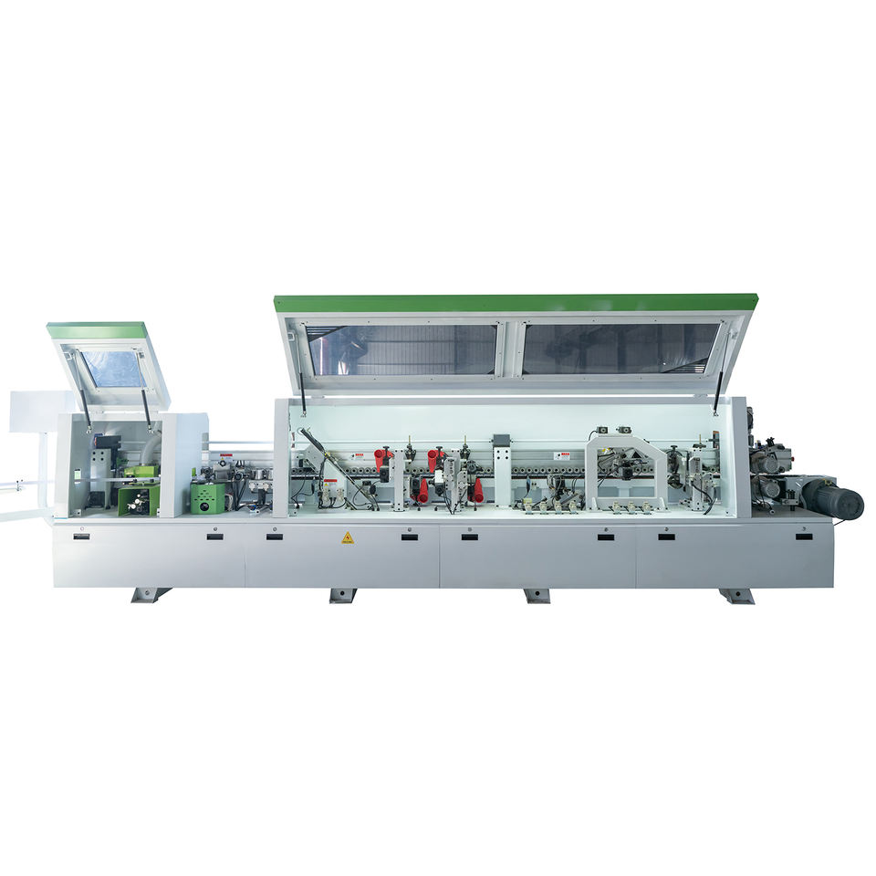 8 Functions Wood Based Panel Machinery CNC Wood MDF Melamine PVC Edge Bander Trimmer Pre Milling Automatic Edge Banding Machine