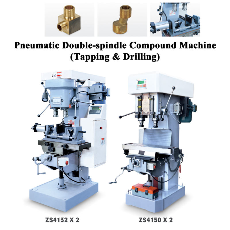 Boring Tapping Equipment Multi Spindle Rotary Drilling Tapping Machine for Machining Plumbing Fittings Castings Auto Parts