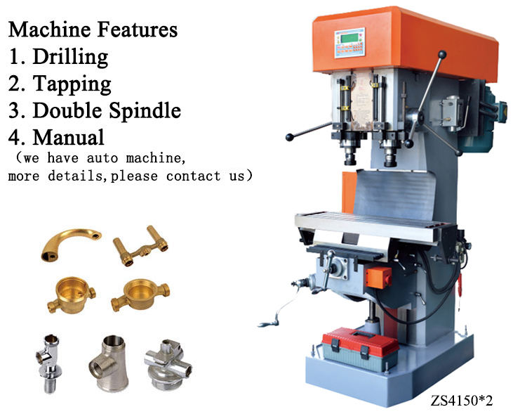 Boring Tapping Equipment Multi Spindle Rotary Drilling Tapping Machine for Machining Plumbing Fittings Castings Auto Parts