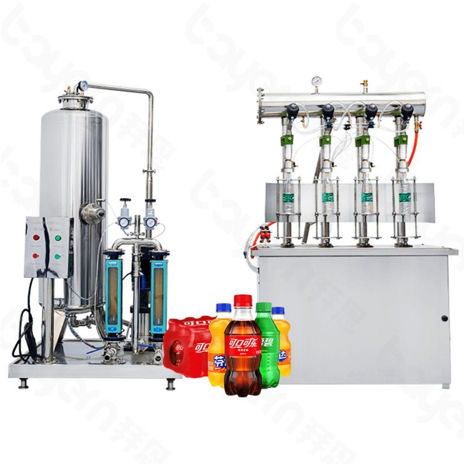 Carbonated Soft Drink Making Machine Soda Sparkling Water Beverage Filling Metal Pull Ring Can Mixed Liquid Filling Machine