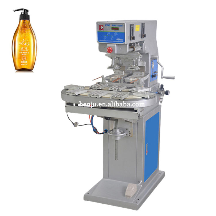 High Efficiency Semi-automatic Electric Wine Glass Bottle Cup Cap Prices Single Color Pad Printers for Plastic Perfume