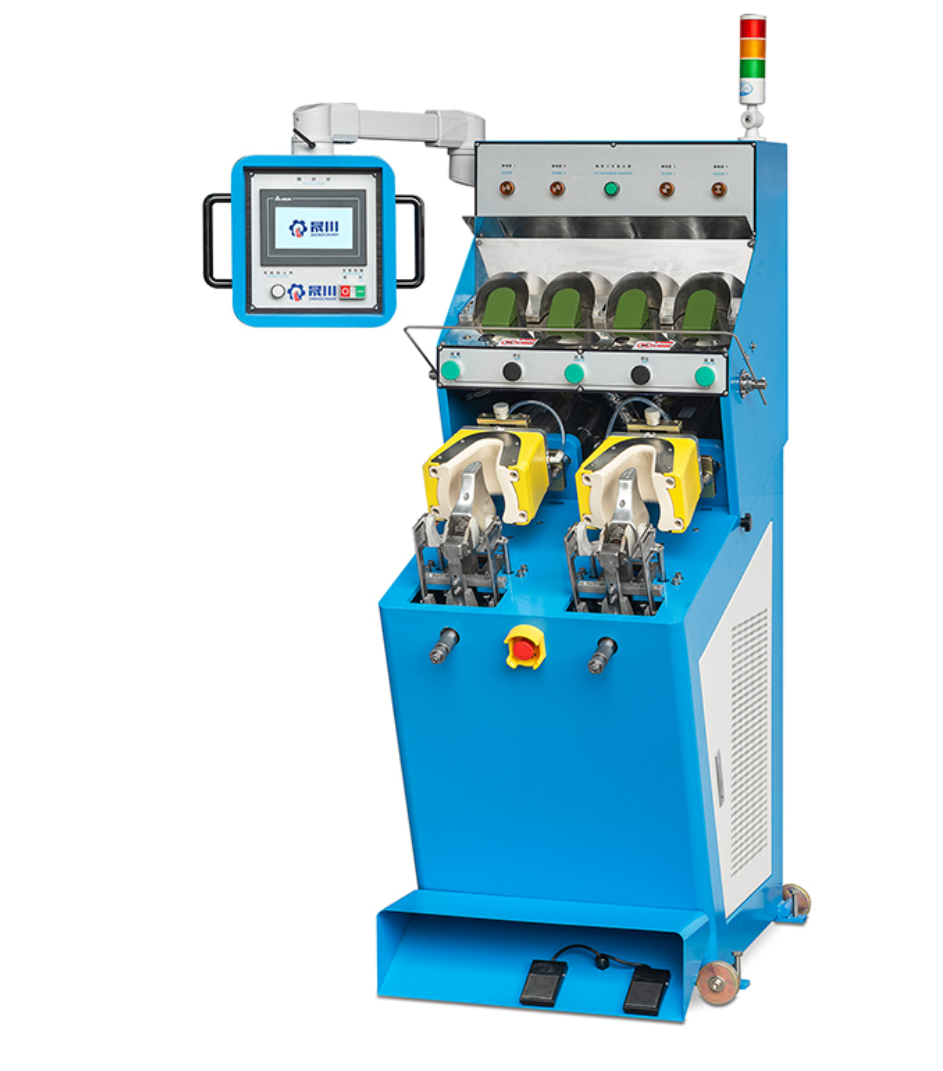 Horizontal Design Cold & Stations Shoe Molding Equipment Machine with Motor Key Component for Back Part Shoe Molding