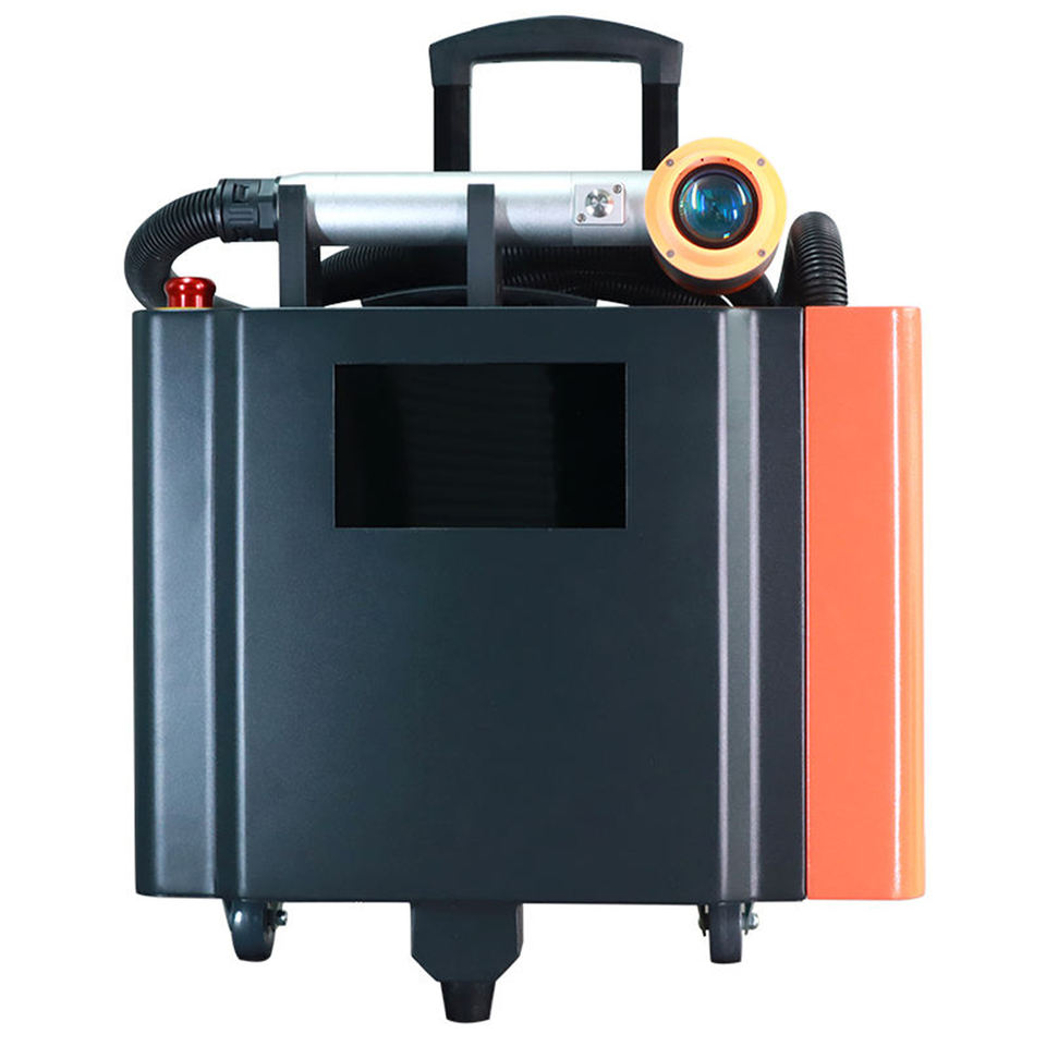 Kevollaser Portable Fiber Laser Cleaning Machine Rust Removal for Metal Stone Aluminum Stainless Steel Trolley Case